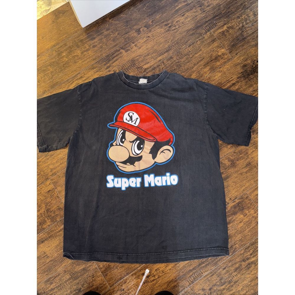 Y2K‎ Super Mario Graphic Nintendo Video Game Movie Shirt 2000s XL